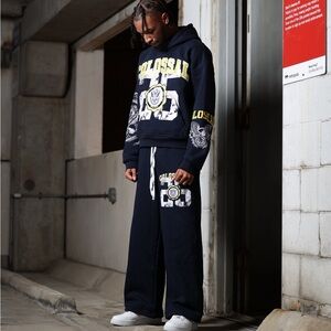 Navy Blue Men's Joggers